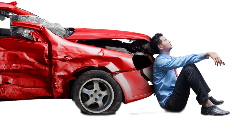 Cash For Cars Chinchilla - Car Accident White Background, Hd Png Download