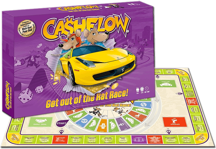 A Game Board With A Yellow Car And Mouse On It