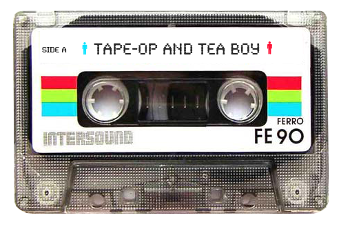 A Cassette Tape With A Rainbow Stripe