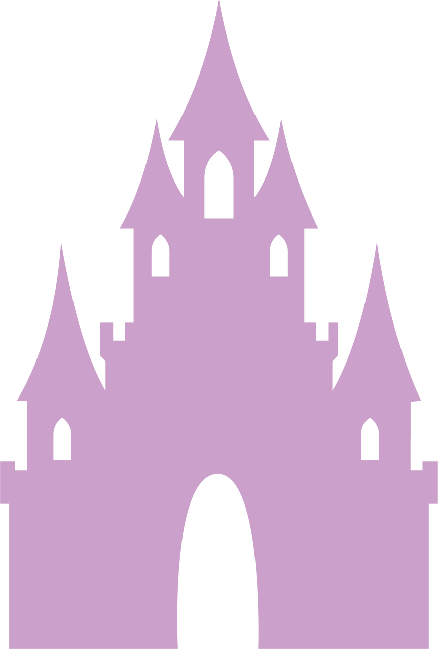 A Purple Castle With A Black Background