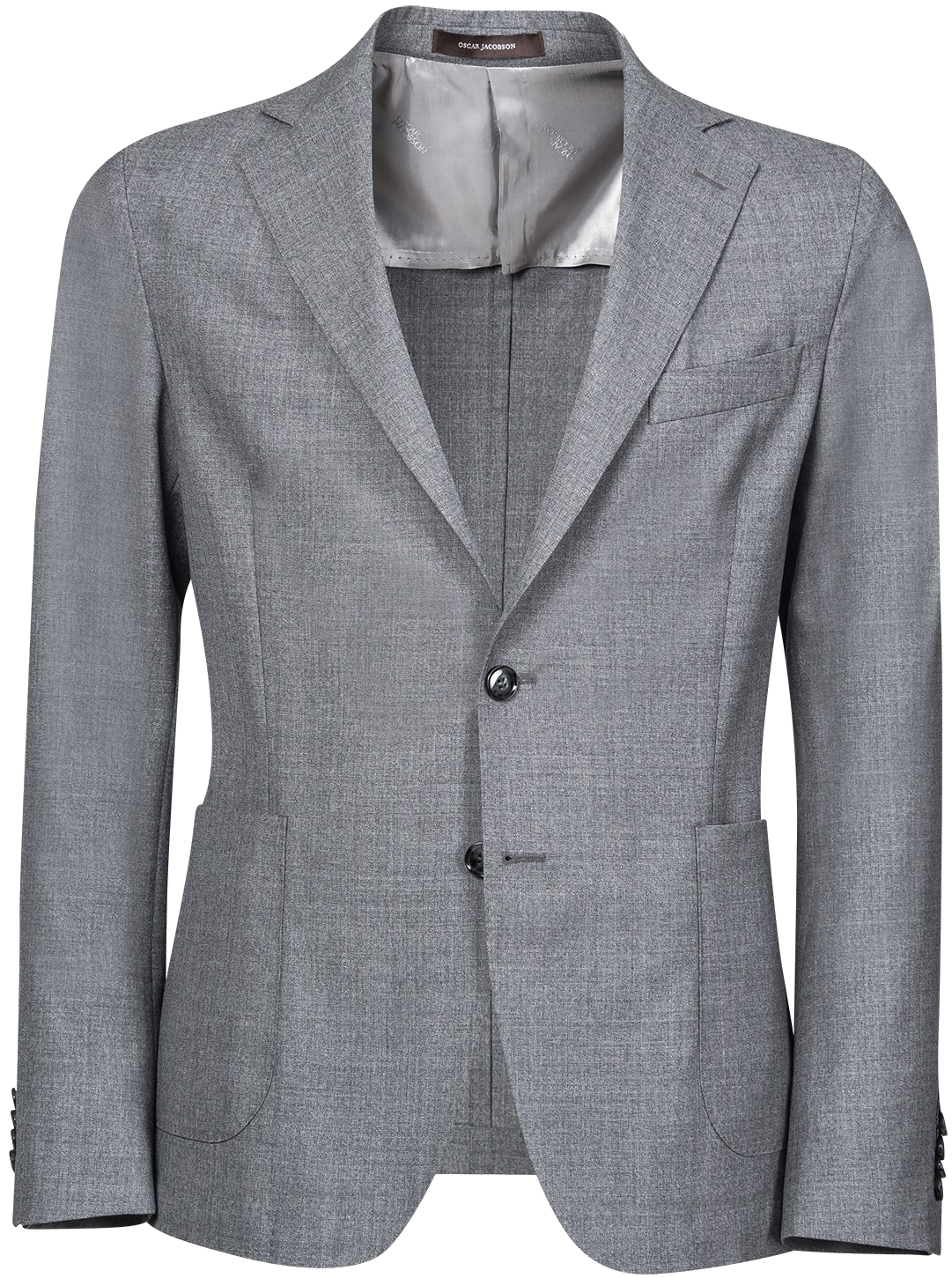 A Grey Suit Jacket With A Black Background