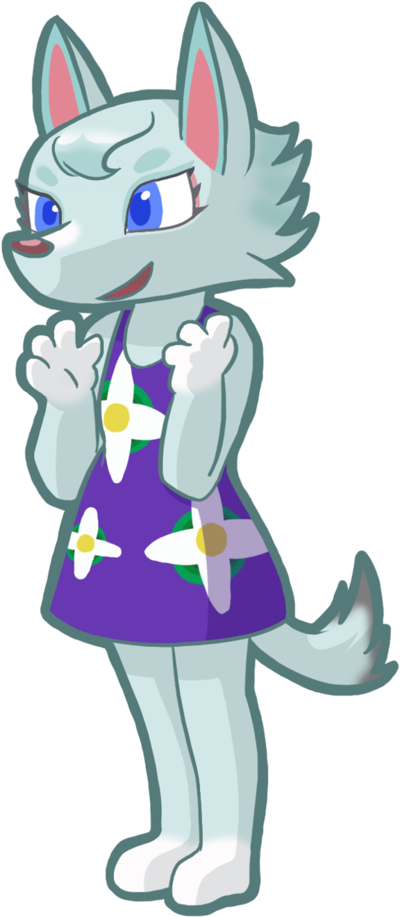 Cartoon Animal Wearing A Dress