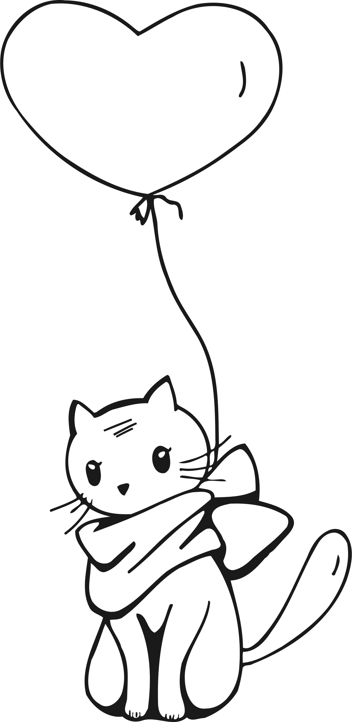 Cat Drawing Png 1172 X 2400