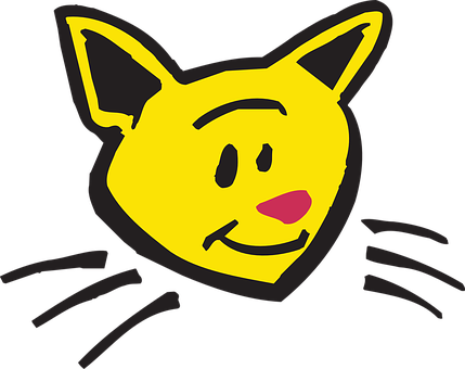 A Yellow Cat With Black Ears