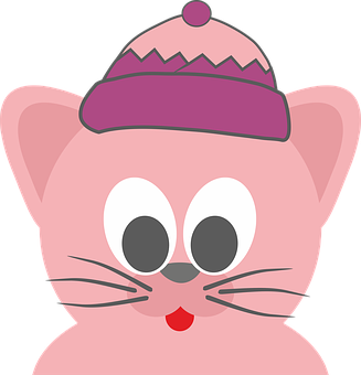 A Cartoon Cat With A Hat
