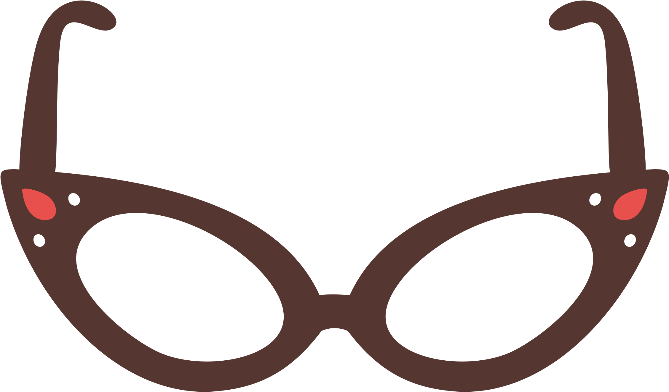 A Brown Glasses On A Black Background