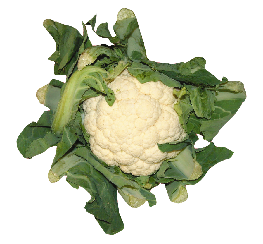 A Cauliflower With Leaves