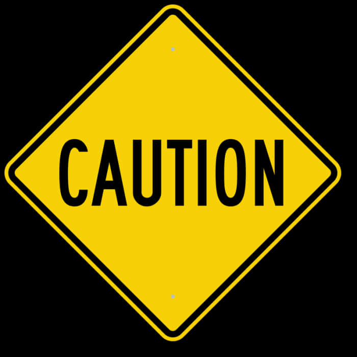 A Yellow Sign With Black Text