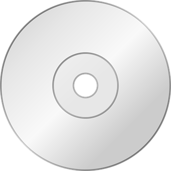 A White And Grey Compact Disc