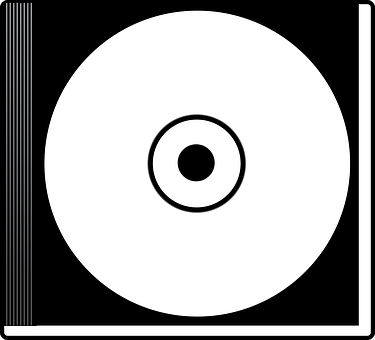 A White Disc With A Black Circle
