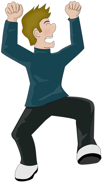 A Cartoon Of A Man Dancing