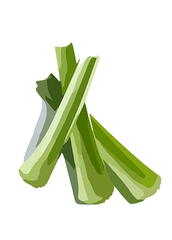 A Close Up Of Celery