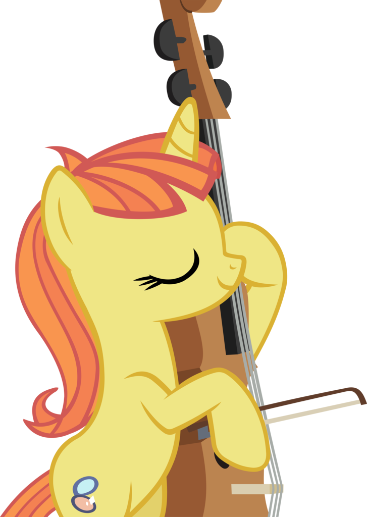 Cartoon Of A Unicorn Playing A Violin