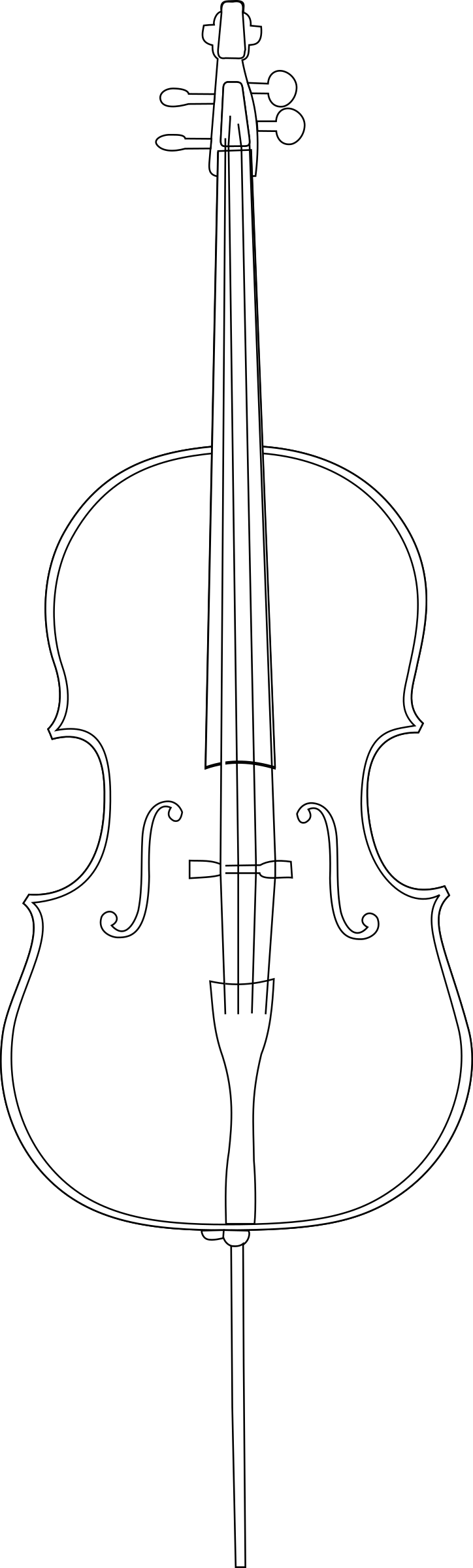 A Drawing Of A Cello