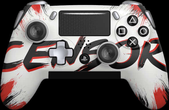 A White And Black Video Game Controller