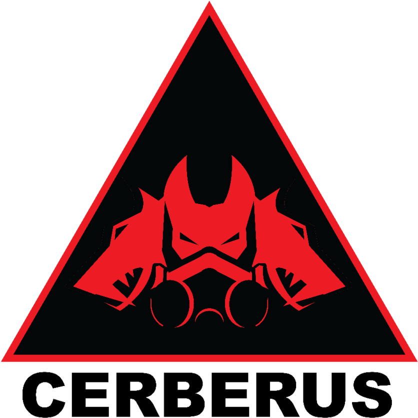 A Red And Black Triangle With A Mask And A Black Background