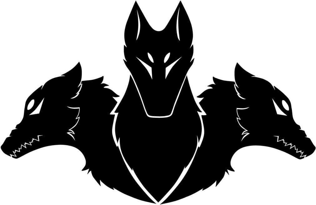 A Black And White Image Of A Wolf