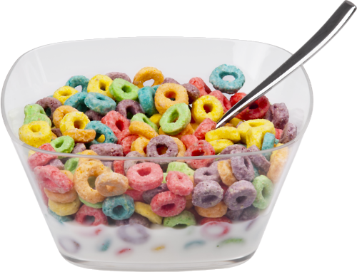 A Bowl Of Cereal With A Spoon