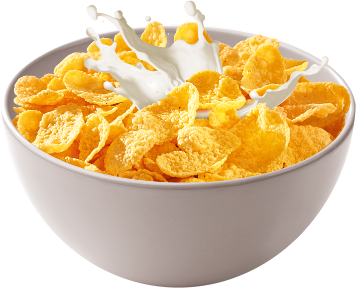 A Bowl Of Cereal With Milk Splashing