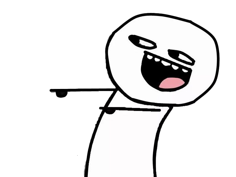 A Cartoon Character Pointing A Gun