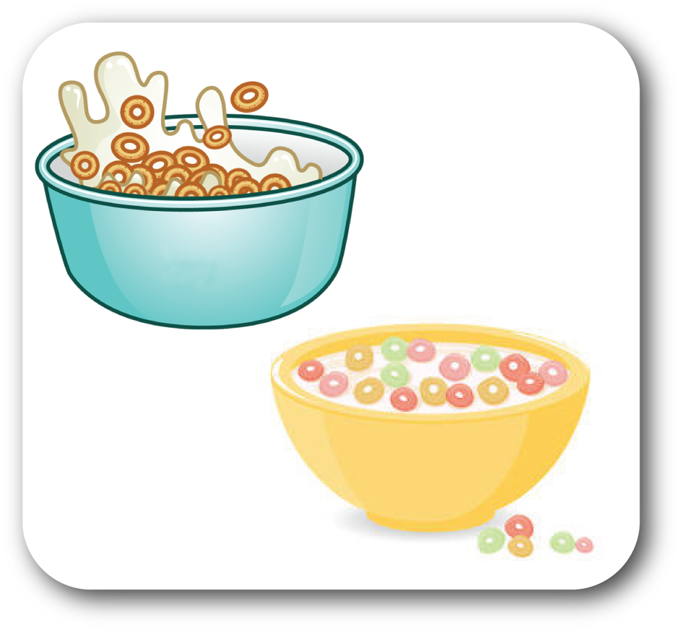 A Bowl Of Cereal With Milk And Milk