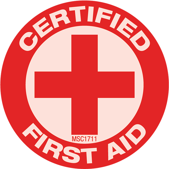 Certified First Aid Hard Hat Emblem - First Aid Certified Symbol Transparent, Hd Png Download
