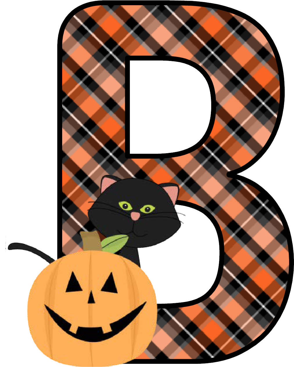 Ch B *✿* Alfabeto Calabaza De Kid Sparkz Halloween - Halloween Alphabet Letters Printable, Hd Png Download