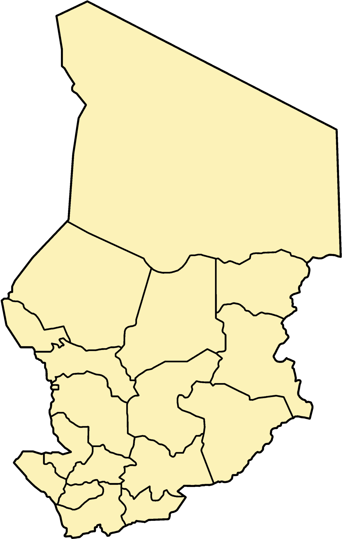 A Map Of The State Of Ghana