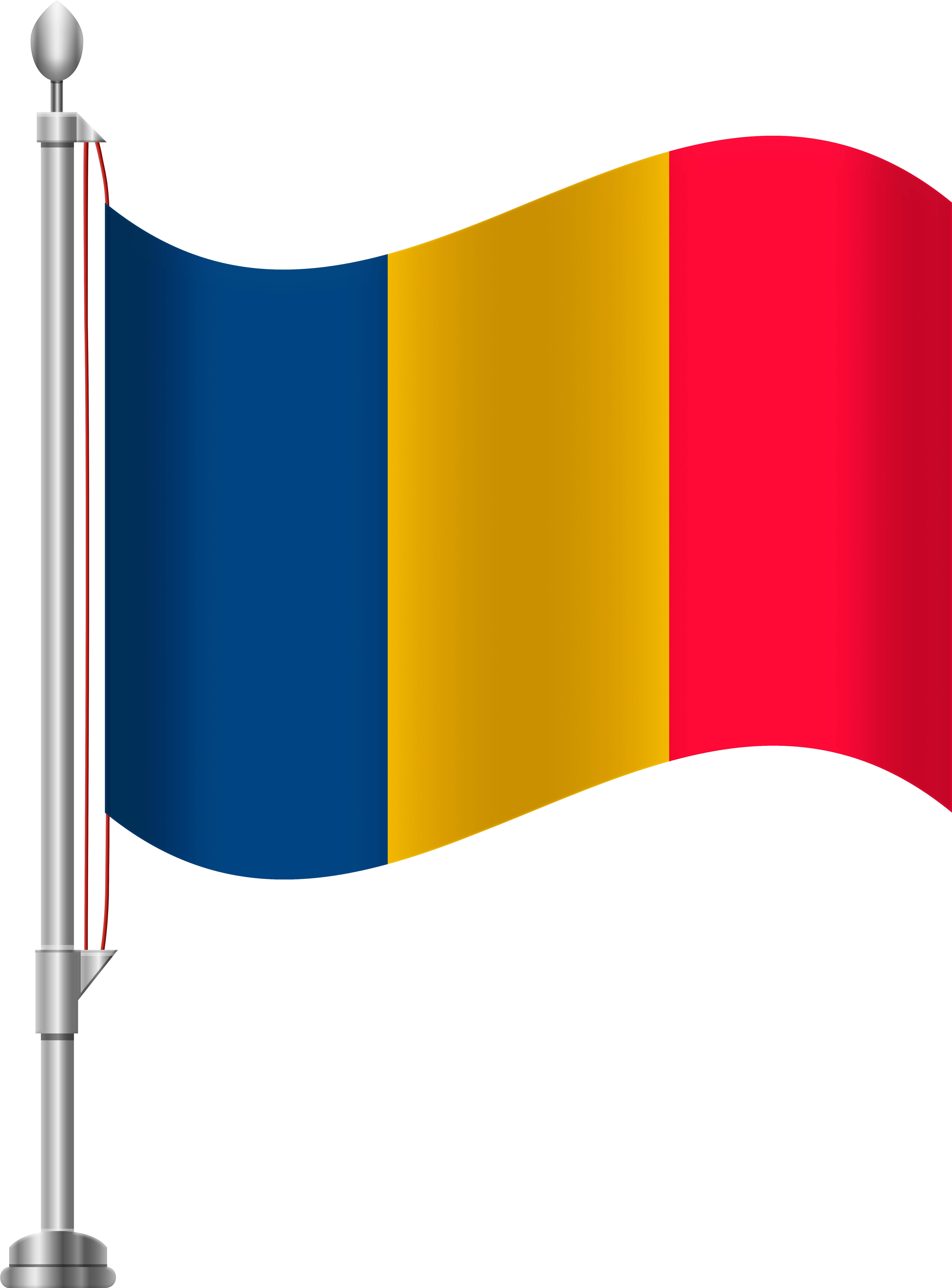 A Red Blue Yellow And Yellow Flag
