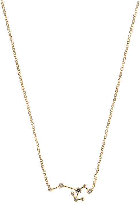 A Gold Chain Necklace With A Black Background