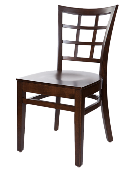 A Wooden Chair With A Black Background