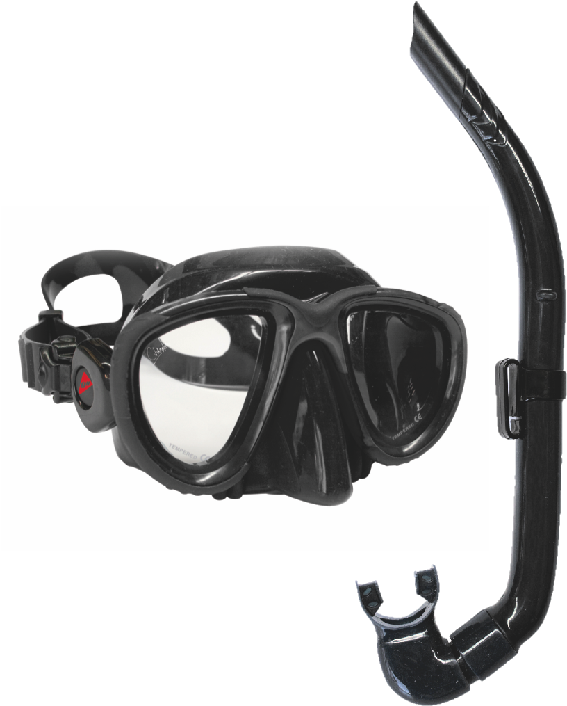 A Black Goggles And Snorkel