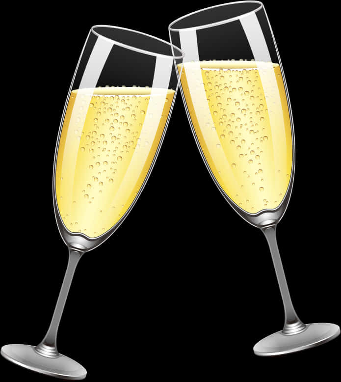 A Pair Of Champagne Glasses