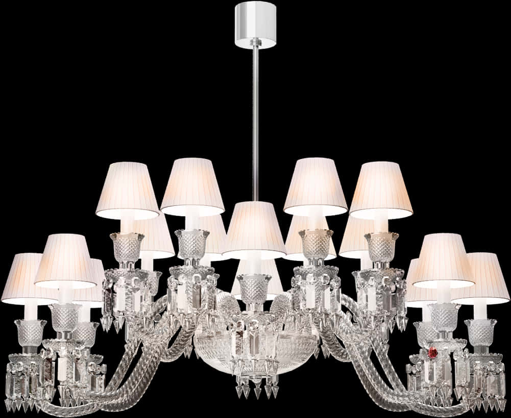 A Chandelier With Lamps