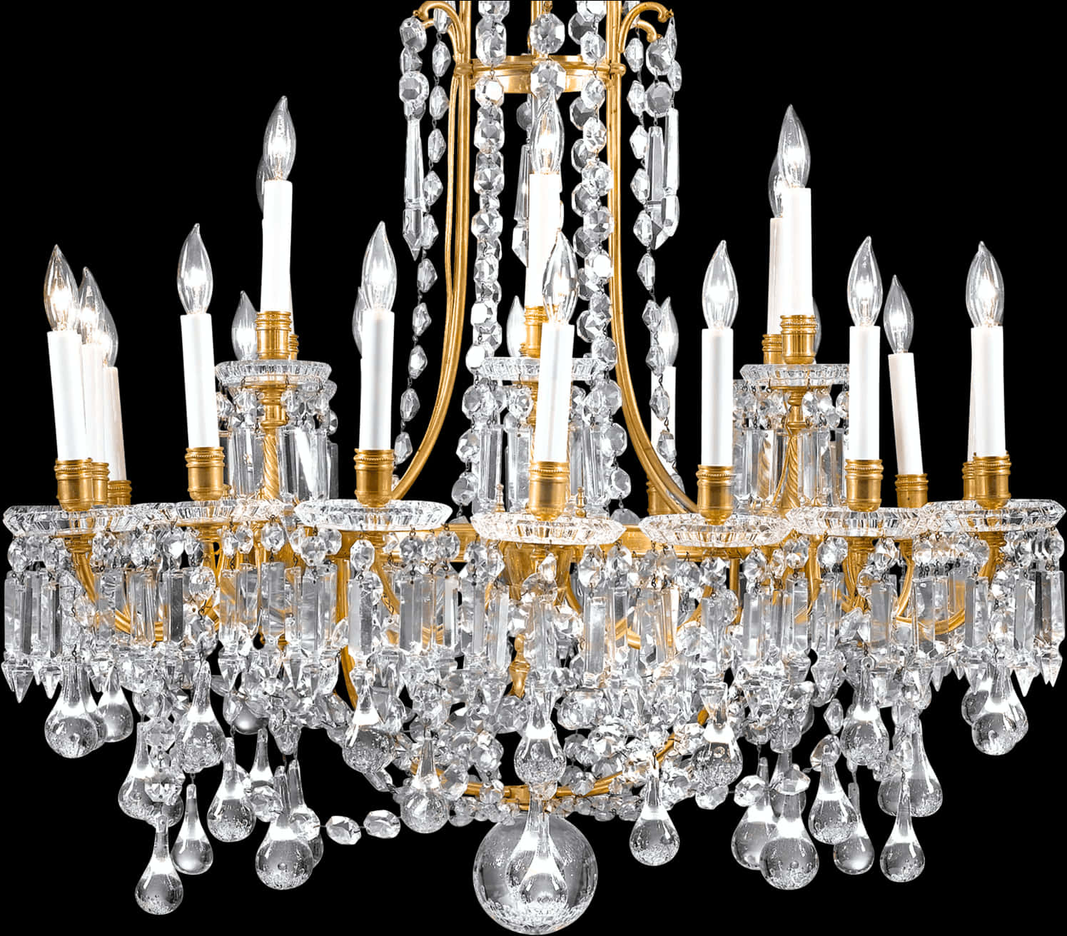 A Chandelier With Many Candles