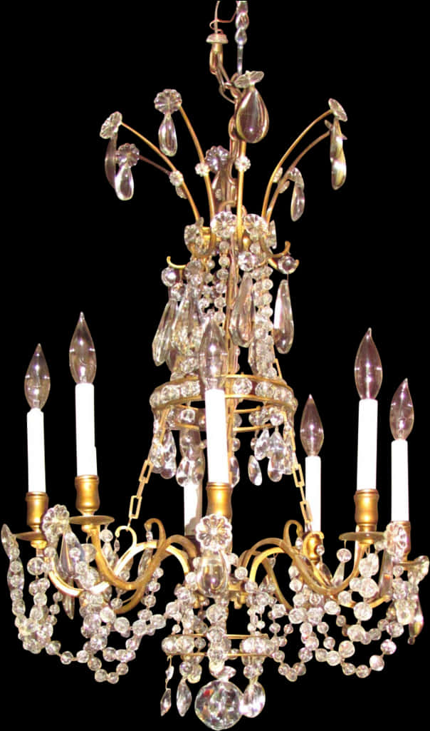 A Close-up Of A Chandelier