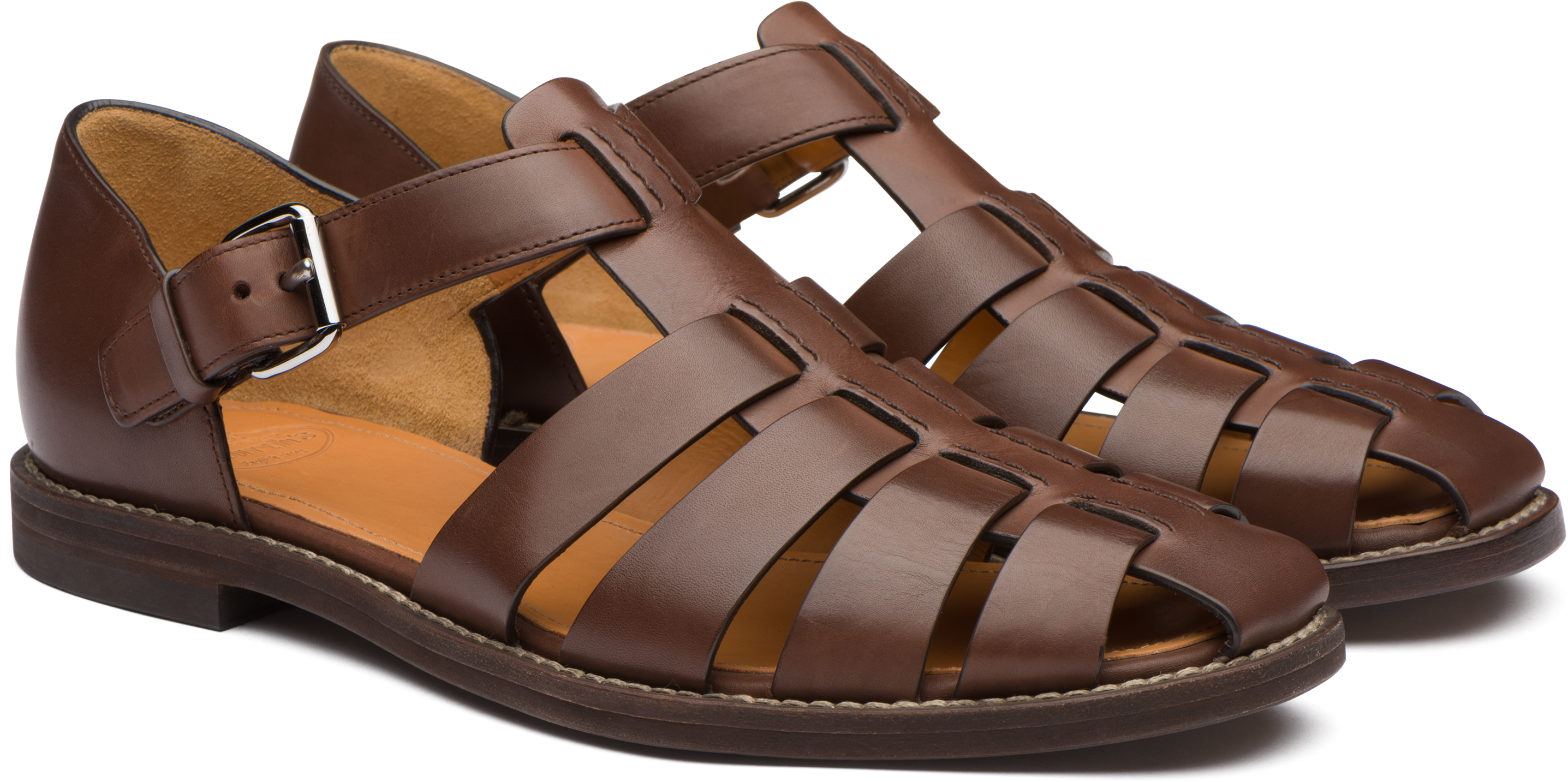 A Pair Of Brown Sandals