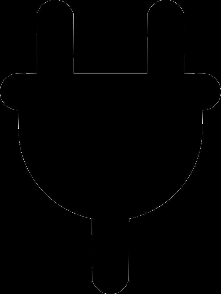 A Black And White Image Of A Plug
