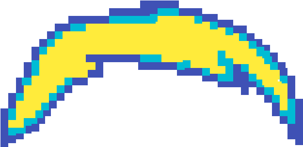 A Yellow And Blue Rectangle