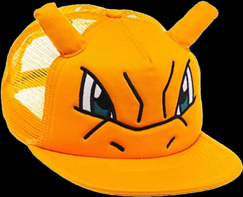 A Yellow Hat With A Cartoon Face