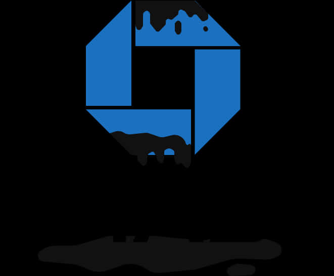 A Blue And Black Logo