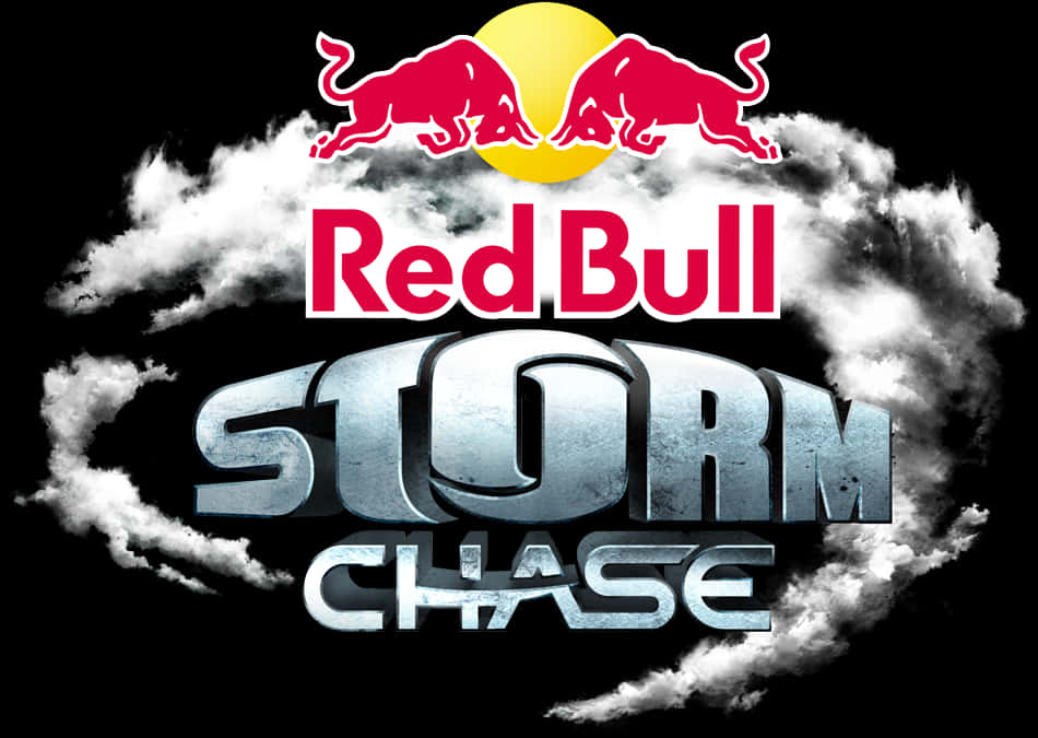 A Logo With Clouds And Red Bulls