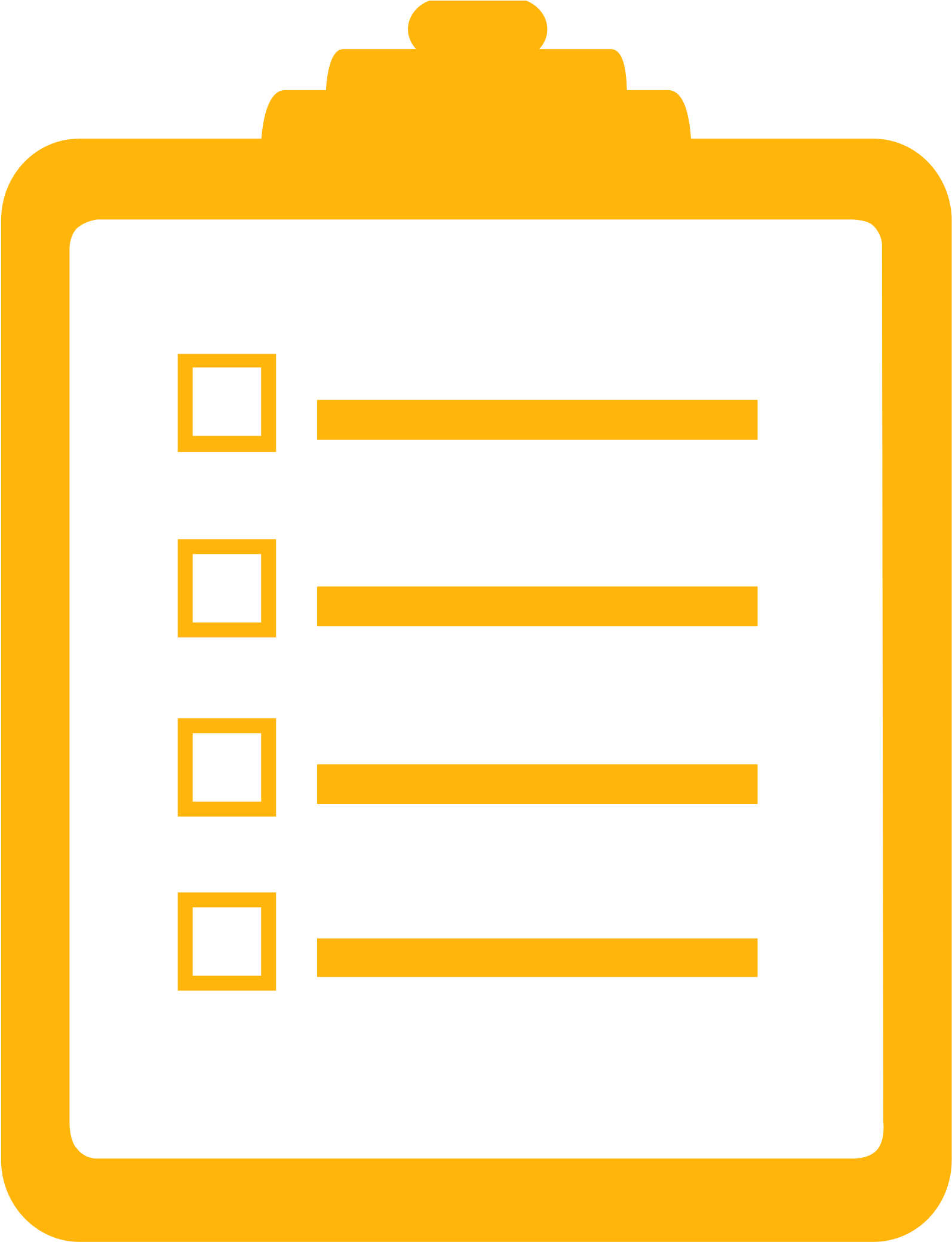A Yellow And Black Checklist