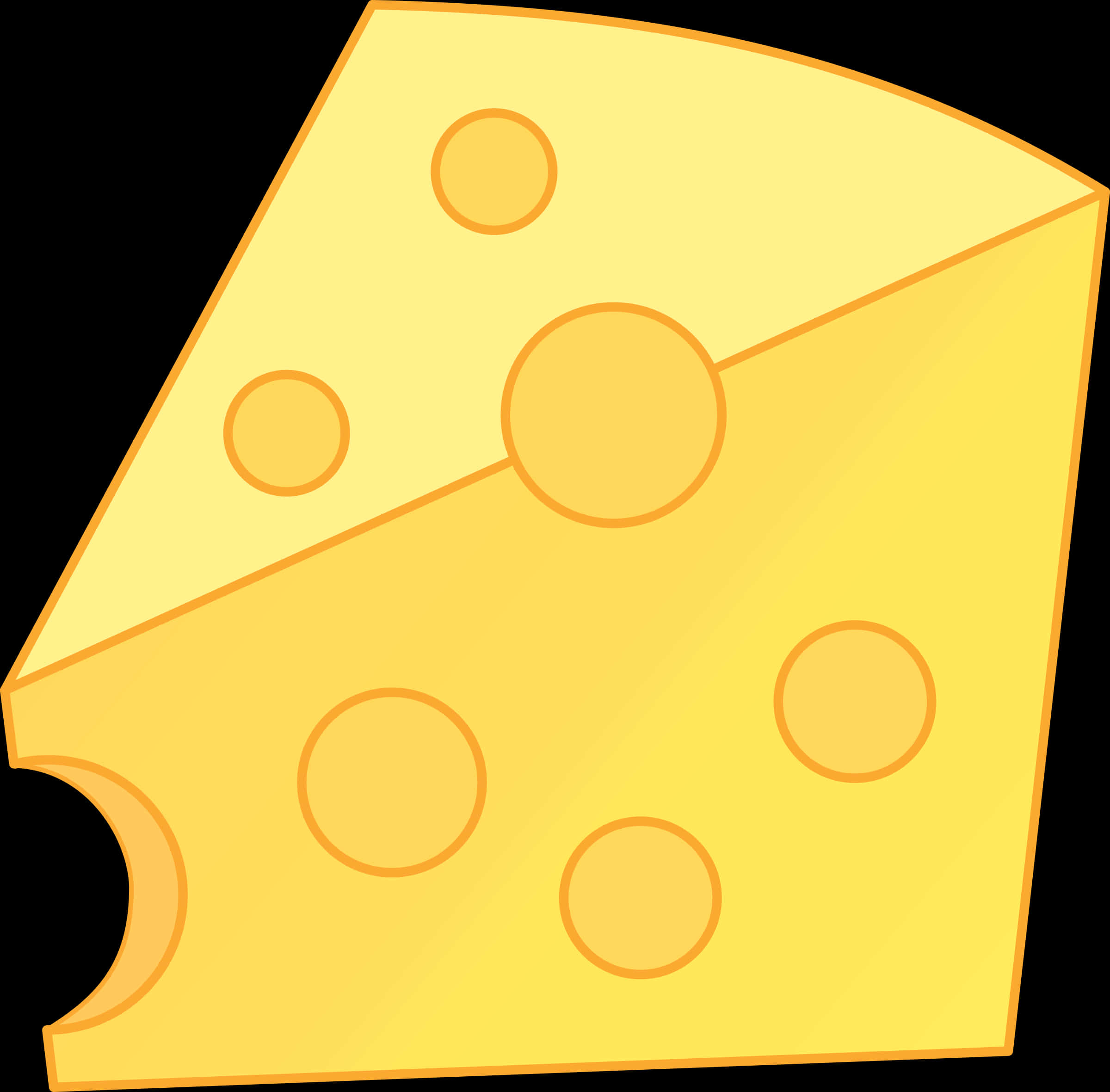 A Yellow Cheese With Holes