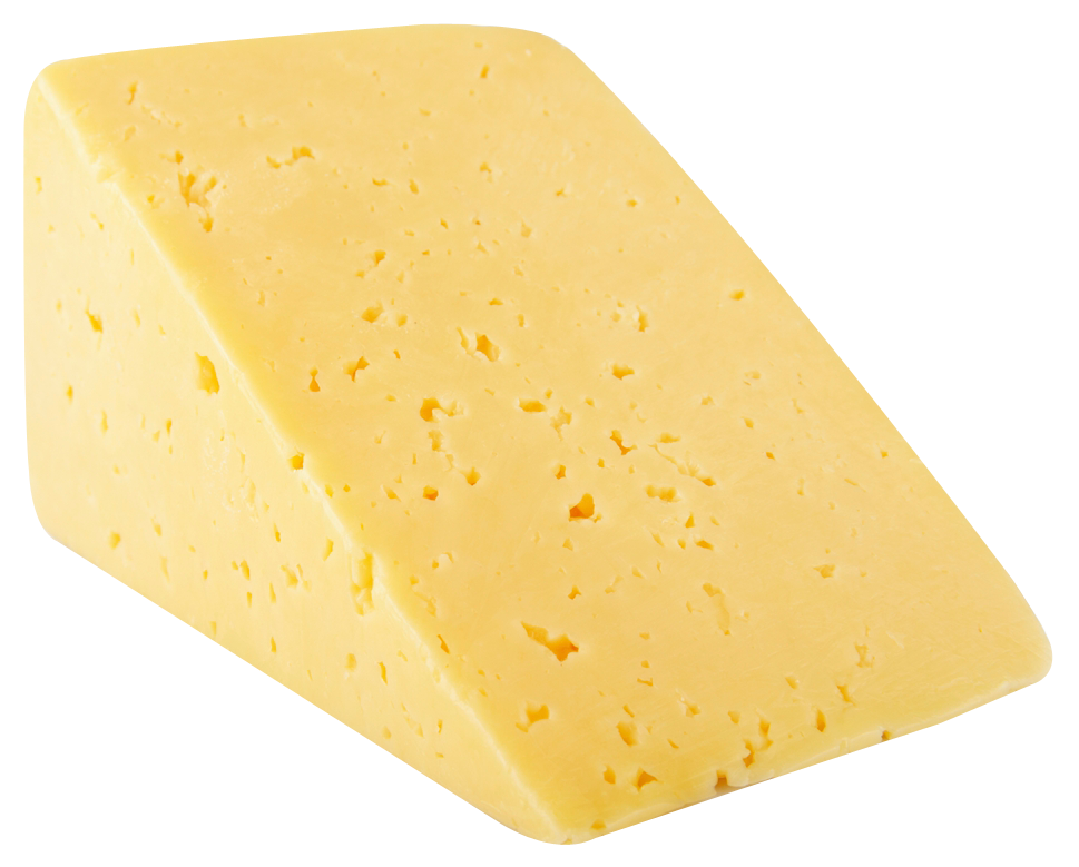 A Block Of Cheese With Holes