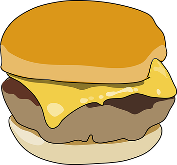 A Cheeseburger With A Bun