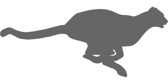 A Grey Silhouette Of A Dinosaur