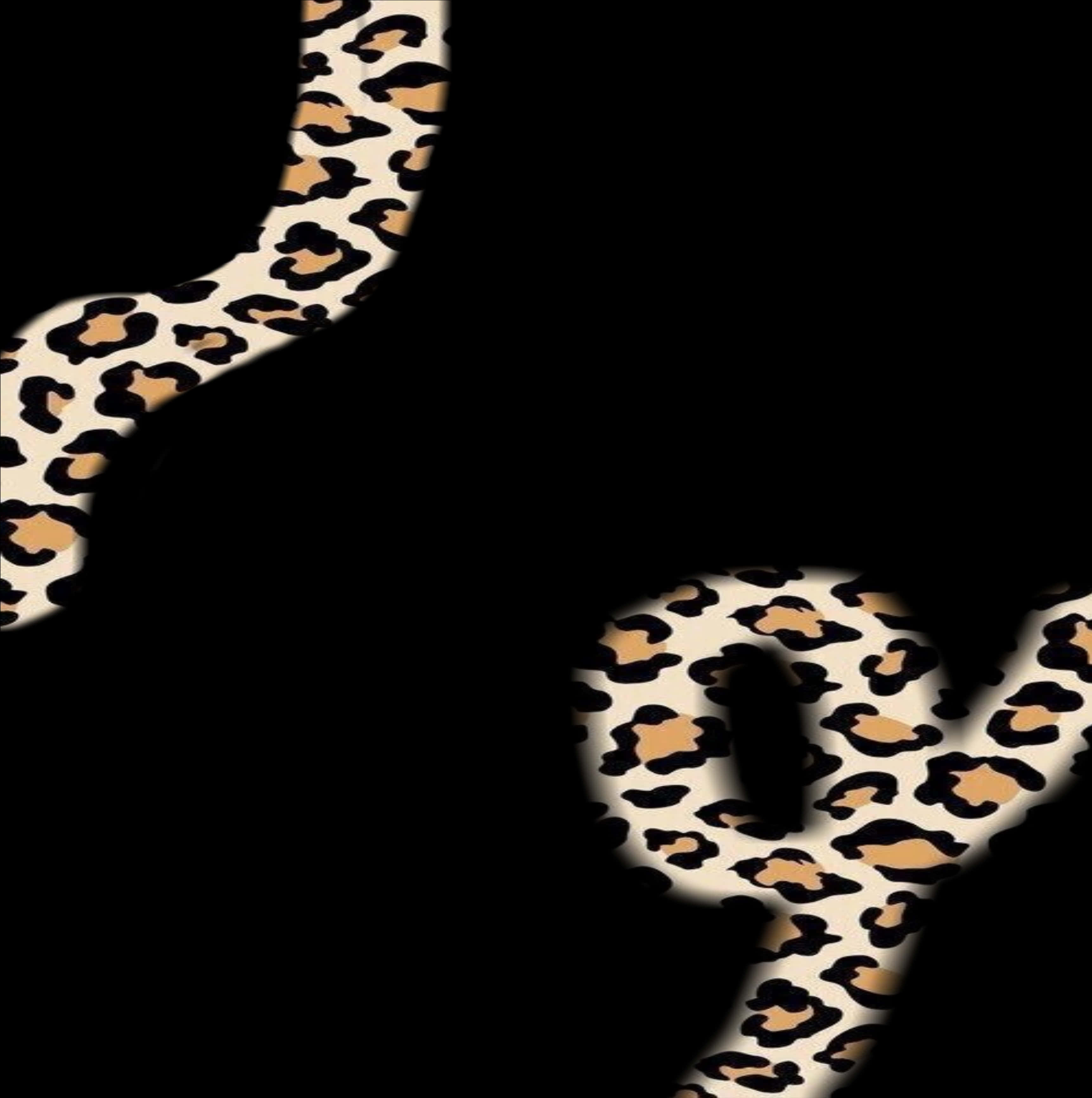 A Black And Tan Cheetah Print
