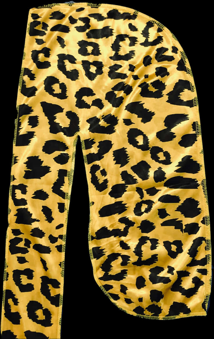 A Yellow And Black Pants