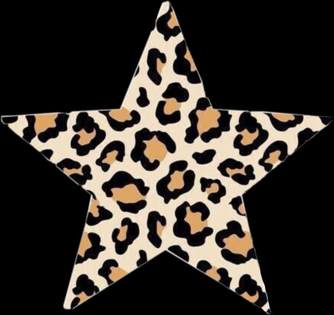 A Star With Leopard Skin Pattern